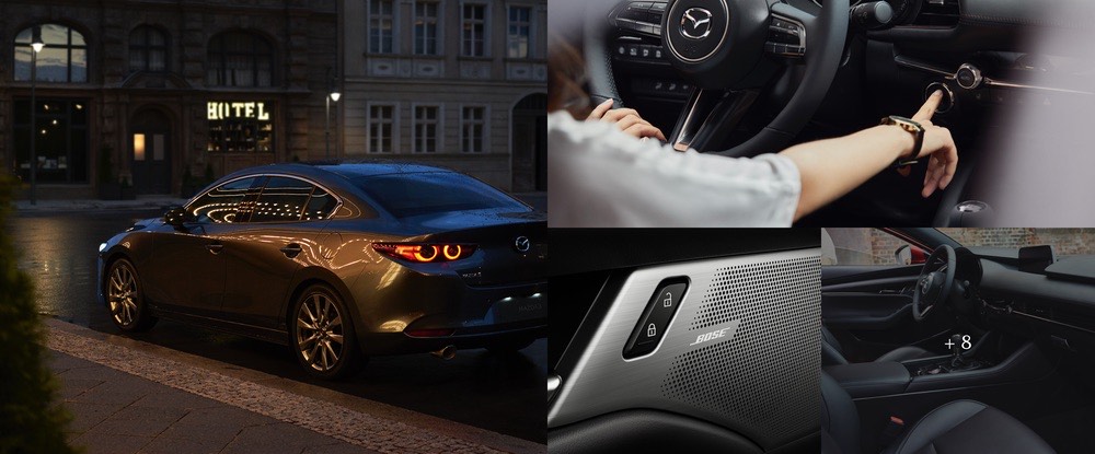 Foto, "Mazda 3 Skyactiv X machine grey"
